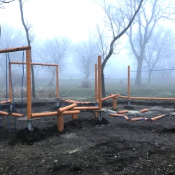 Két gyűrűs kombinált ügyességi pálya